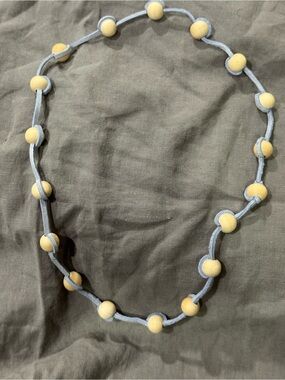 Wood & Suede Beaded Necklace